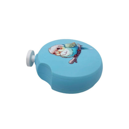 Aparador de Unhas Elétrico de Papagaio de Baixo Ruído Mini Moedor de Bico Redondo de Papagaio com 6 Lixas Cortador de Unhas para Pássaros