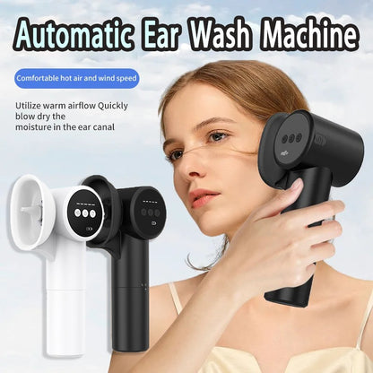 Ferramenta Elétrica para Remover Cera do Ouvido Secador de Ouvido 2 em 1 Limpador Inteligente de Ouvidos Ferramentas de Limpeza de Ouvidos Sem Dor Massagem Segura à Prova d'Água de 5 Níveis