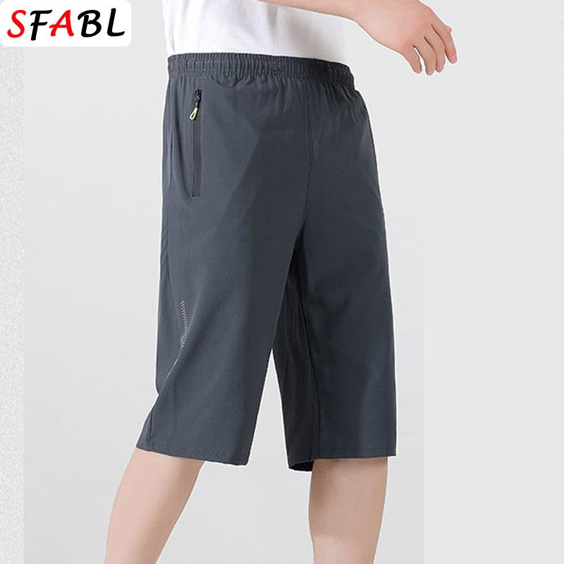 Sports Shorts Men Summer Quick-drying Breathable Drawstring Shorts Male Beach Short Pants for Men New Gym Fitness Bottom Summer