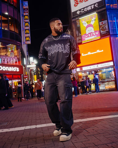 Young American oversized T-shirt summer new casual sports fitness quick drying breathable printed large mesh short sleeved shirt