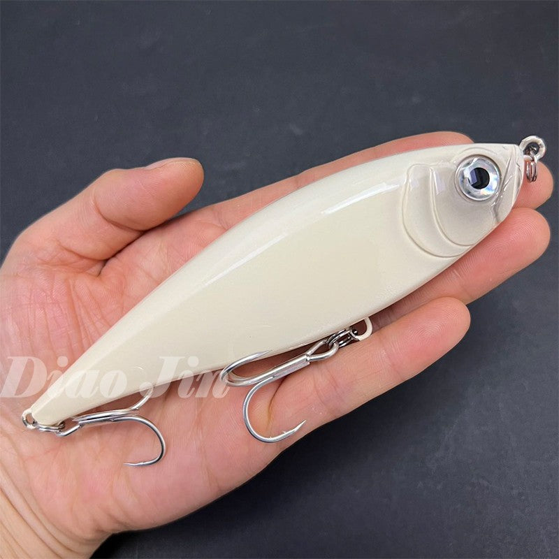 Iscas de Pesca Lápis 130mm 48g para Pesca em Água Salgada, Truta, Pesca Artificial, Twitchbait Rígido, Wobblers Flutuantes 3D para Pesca com Twitch
