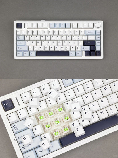 Teclado Mecânico AULA F75 Com Fio/Sem Fio 2.4G/Bluetooth RGB PBT Layout 75% Perfil OEM Gasket Personalizado Teclado Gamer de PC