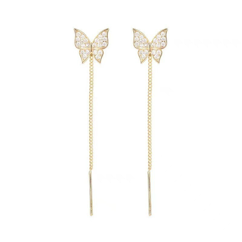 Brincos de Folhas Douradas com Cristal Verde para Mulheres Acessórios Diários de Individualidade Presentes de Joias para o Dia dos Namorados Aniversário