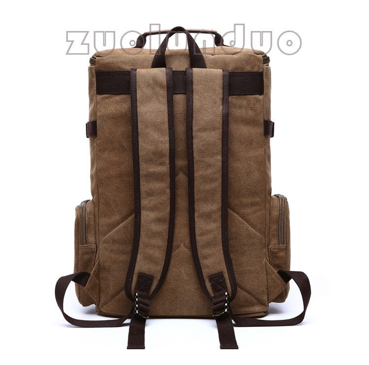 Mochila Masculina Vintage Lona Mochila Escolar Masculina Bolsas de Viagem Mochila de Grande Capacidade Mochila para Laptop Bolsa de Alta Qualidade