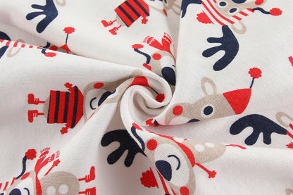 Kiddiezoom 1/2Pcs Fashion Christmas Cartoon 100%Cotton zipper Baby Boy Girl Rompers Soft newborn Clothes