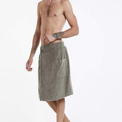 Men's wearable apron for beach and home use