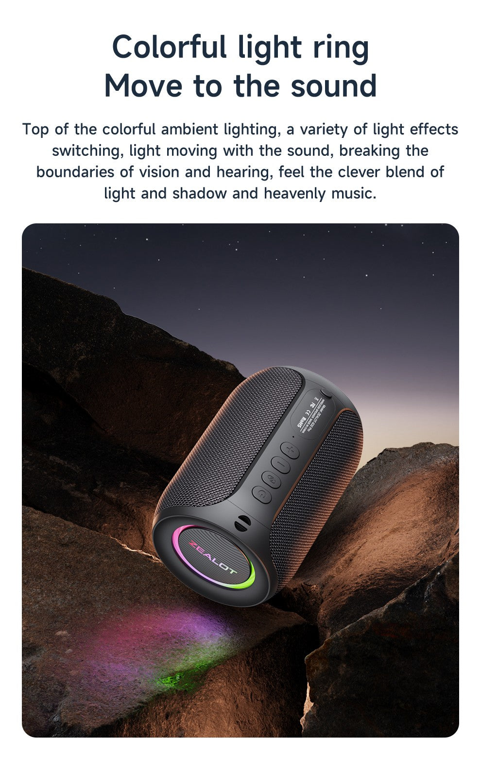 S32PRO Mini Bluetooth Speaker Portable Wireless Column HIFI Stereo Waterproof Sound Box 15W Wireless Speaker for Outdoor
