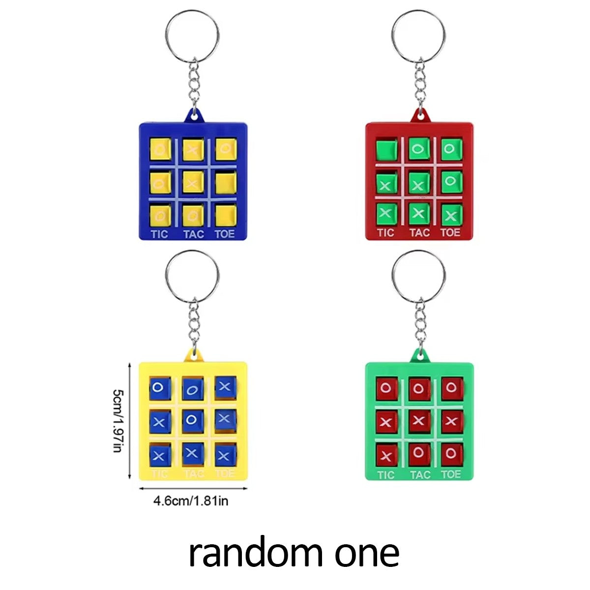 1/8pcs Tic Tac Toe Game Kids Educational Toy with Keychain Birthday Party Gift Goodie Stuffers Bag Pinata Filler Classroom Prize