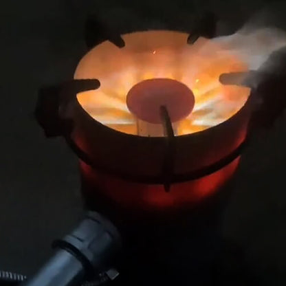 Fogão Aquecedor para Estufa a Óleo Queimado, Conjunto de Queima de Óleo de Motor Usado com Soprador Elétrico para Cozinhar e Ferver Água