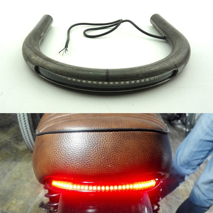 LOCHOSHI Modificado Universal Cafe Racer Assento Aro Alça Estilo Brat com Luz de Freio e Seta em LED para Honda Yamaha Suzuki