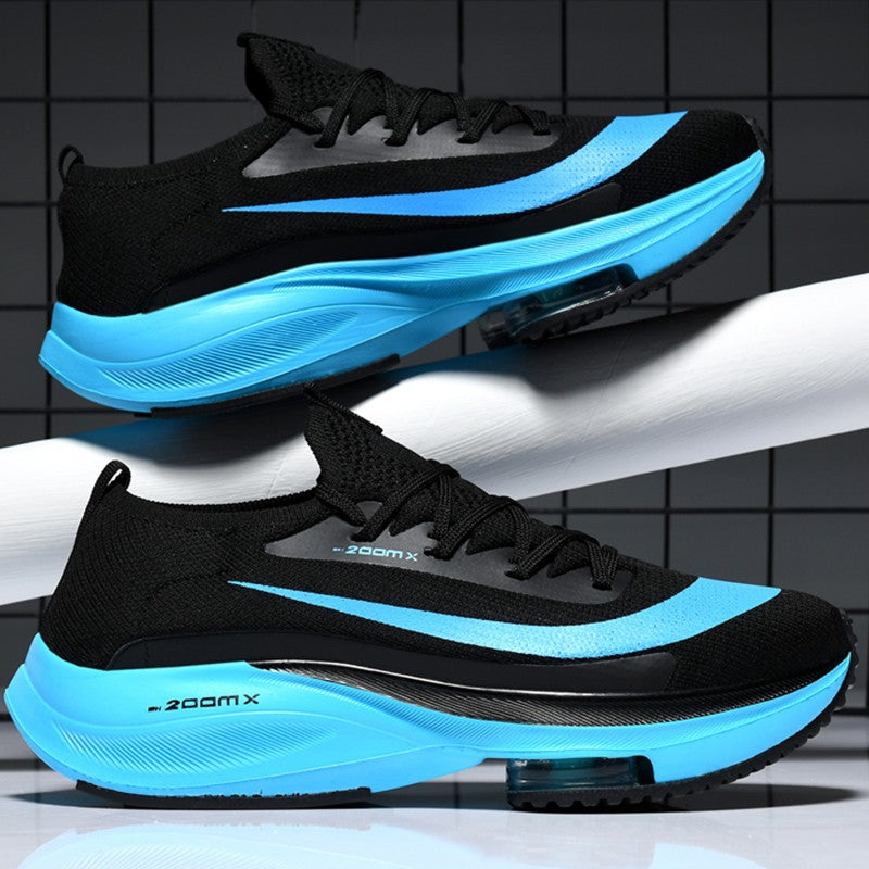 Couple Running Shoes Men Mesh Breathable Comfortable Flat Casual Walking Shoes Lace-up Trendy Outdoor Sneakers for Men Women