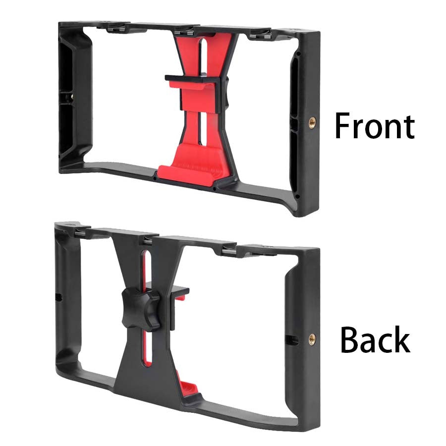 Estabilizador portátil com rotação de gimbal, suporte para microfone de celular, luz de preenchimento, suporte para celular para transmissão ao vivo