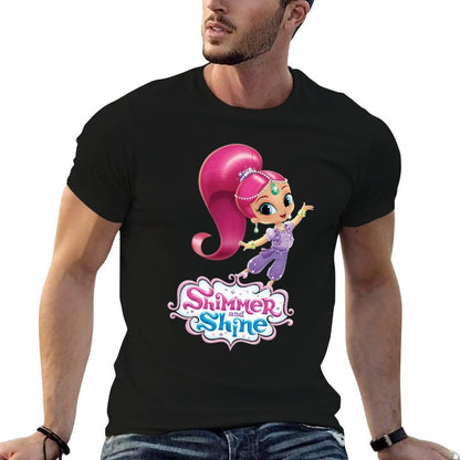 Shimmer And Shine T-Shirt men t shirt cotton 100% black cotton t-shirt plain for man package T-Shirt