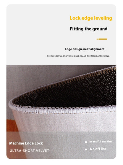 VIKAMA Christmas Two-Piece Rug Set American-Style Printed Holiday Party Decor Rug Kitchen & Bathroom Absorbent Rug