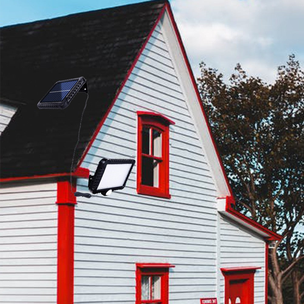 160LED Solar Powered Wall Light Waterproof Outdoor Motion Sensor Lighting Park Courtyard Fence Street Garden Decoration Lamp