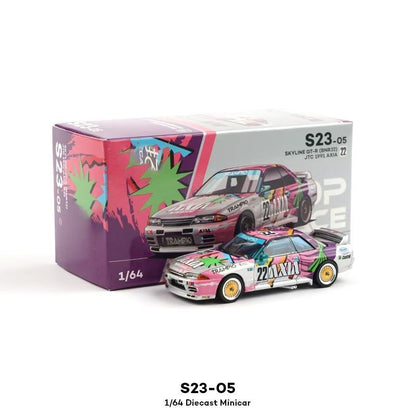 Novidade em Estoque 1:64 S33-02 Poprace Porshce Singer Dls Turbo Study Miniatura em Liga Fundida S29-01 Brinquedo Carro de Corrida Porshce