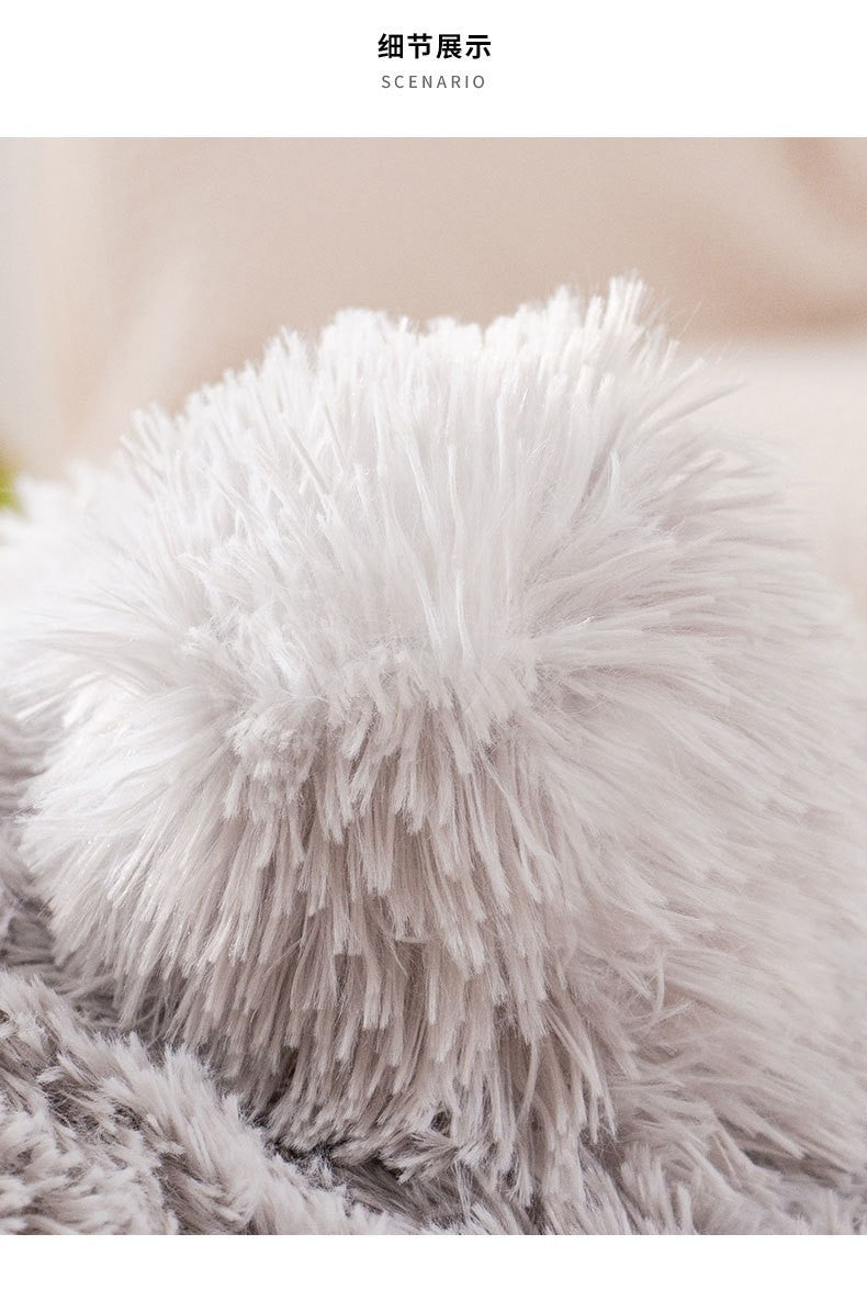 Casinha de Cachorro Grande Interna Macia Confortável, Cama para Filhotes Removível, Toca para Cães Pequenos, Tapete Quente de Inverno para Dormir, Portátil