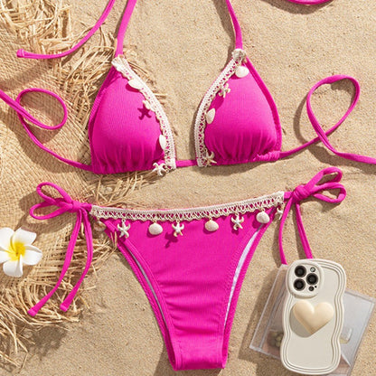 Sexy White Bikinis Women's Swimwear Female Swimsuit For Swimming Wear Bathing Suits Brazilian Bikini Set Beachwear Pool Bather