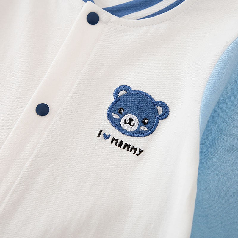 Roupa de Bebê Menino Menina Urso Desenho Animado, Macacão Infantil Traje Romper Macacão 0-18 Meses Manga Comprida Recém-Nascido Moderno