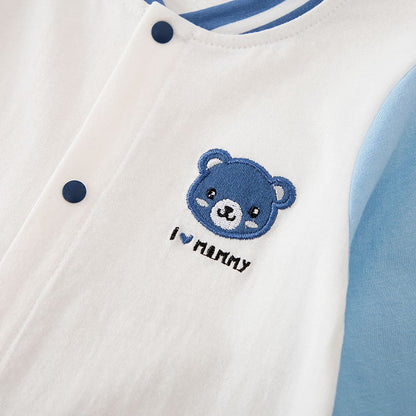 Roupa de Bebê Menino Menina Urso Desenho Animado, Macacão Infantil Traje Romper Macacão 0-18 Meses Manga Comprida Recém-Nascido Moderno
