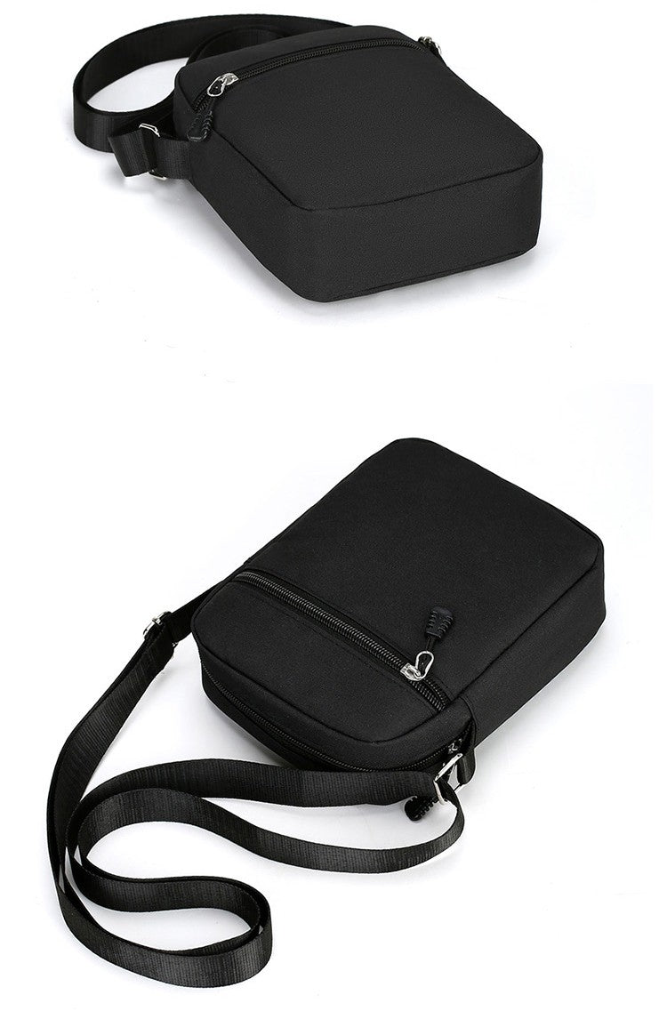 Simple Casual Mini Crossbody Bag Men's Nylon Small Shoulder Bag For Men Oxford Messenger Phone Side Sling Bag Husband Chest Pack