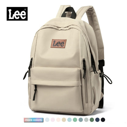 Mochila Leve LEE para Notebook 16 Polegadas Feminina Masculina Oxford, Bolsa Escolar de Ensino Médio de Grande Capacidade, Mochila de Estudante Universitário Adolescente