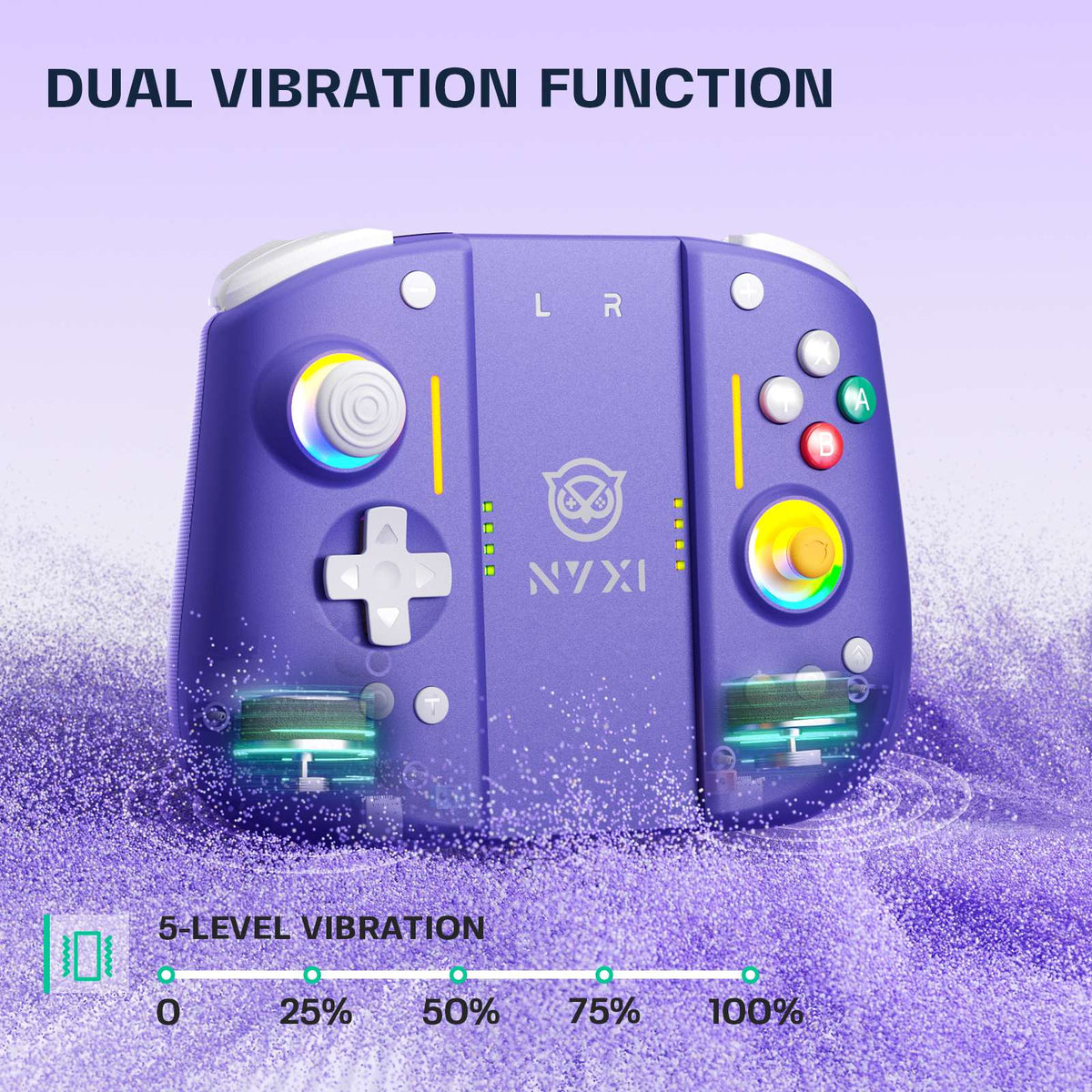 NYXI Hyperion 3 Wireless Switch 2 Joycon Gaming Purple