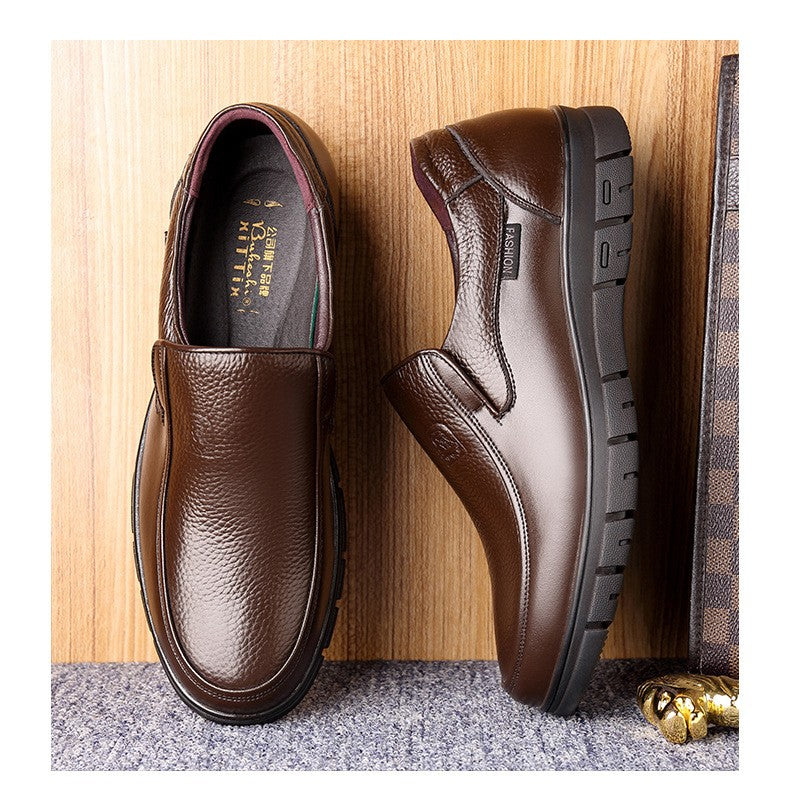 New Genuine Leather Handmade Shoes Casual Shoes For Men Flat Platform Walking Shoe Outdoor Footwear Loafers Breathable Sneakers