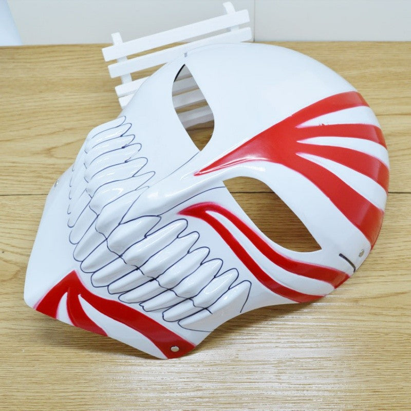 Anime Bleach Kurosaki Ichigo Mask Cosplay Hollow Masks Halloween Party Costume Horror COS Dress Up Mask PVC Plastic Material