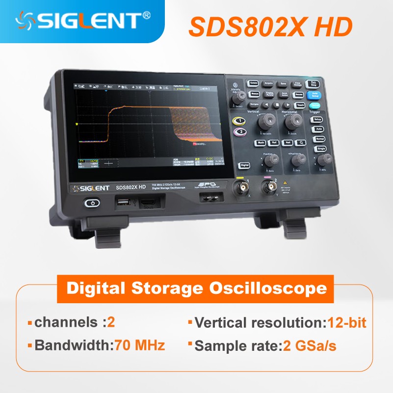 SIGLENT’s SDS800X HD series High Resolution  Digital Storage Oscilloscopes SampleRate 2 GSa/s, 12-bit Analog-Digital ConverterS
