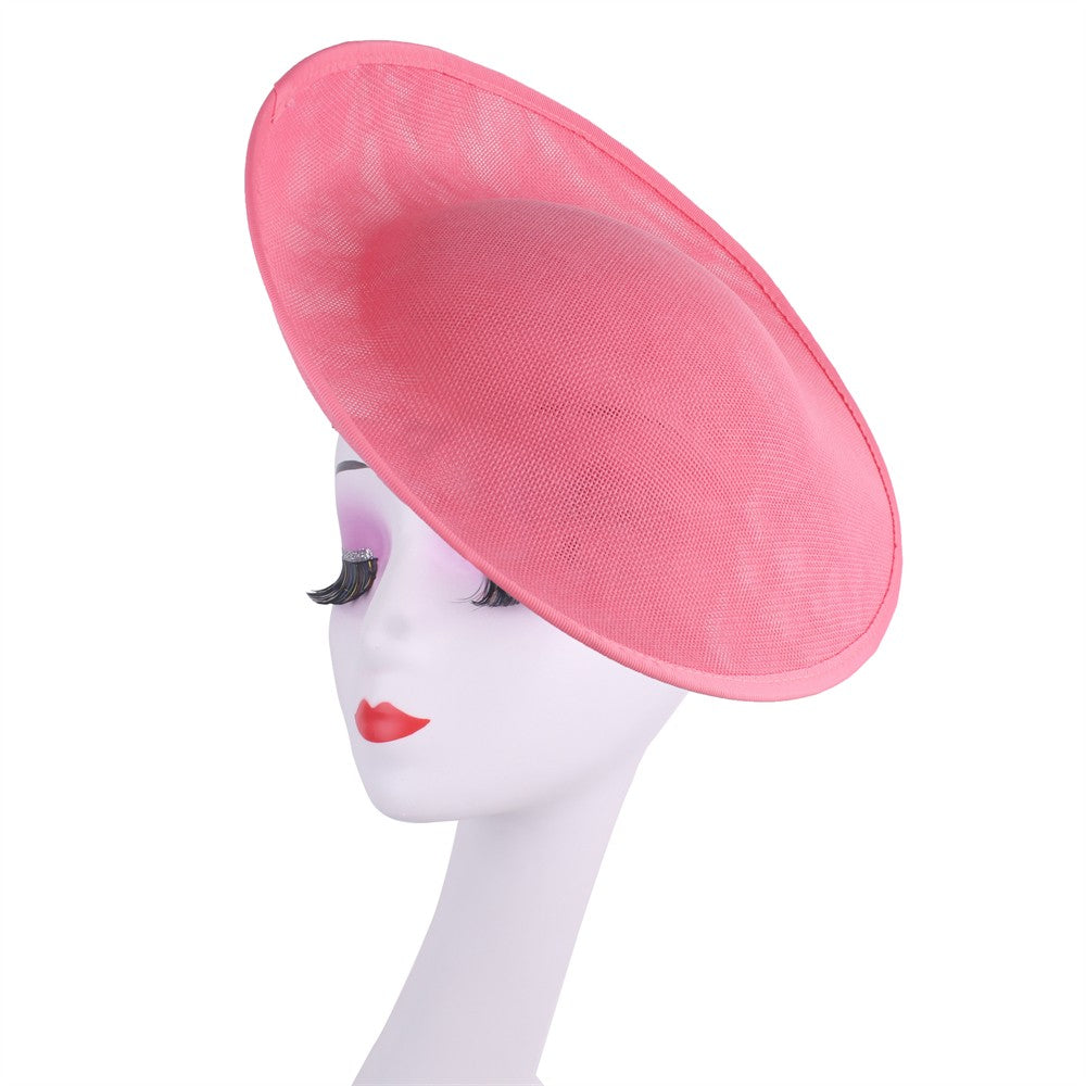 30CM Round Fascinator Base Make Millinery Cap Fabric Supplies DIY Hair Accessories For Women Wedding Fascinator Hat Formal Event