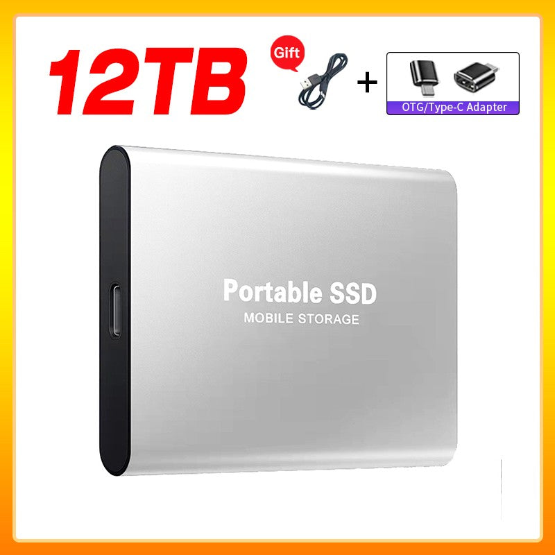 Unidade de Estado Sólido Externa de Alta Velocidade 1TB Disco Rígido Externo Portátil SSD 2TB Disco Rígido Externo SSD Para Laptop Mac