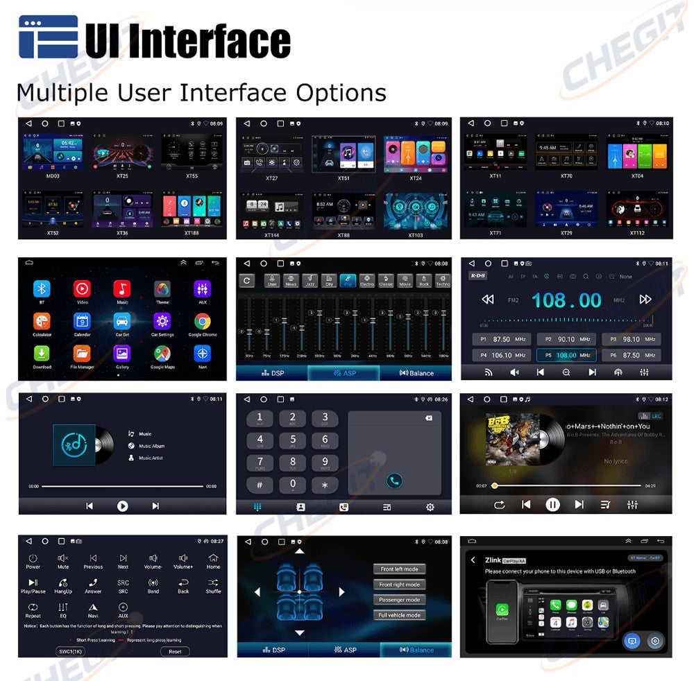 7/9/10'' 2 Din Android 13 auto Car Radio 64G Multimedia Video Universal Stereo Carplay gps For Volkswagen Nissan Hyundai Kia toy