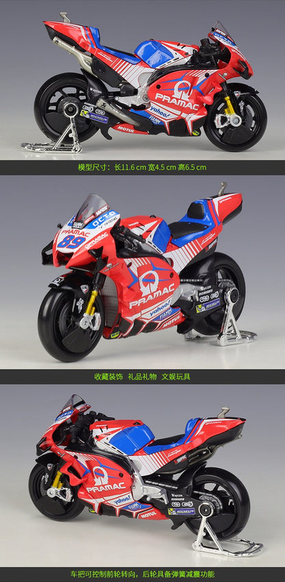 Maisto 1:18 2021 GP Racing Ducati Pramac Racing Veículos Die Cast Colecionáveis Modelo de Moto Brinquedos