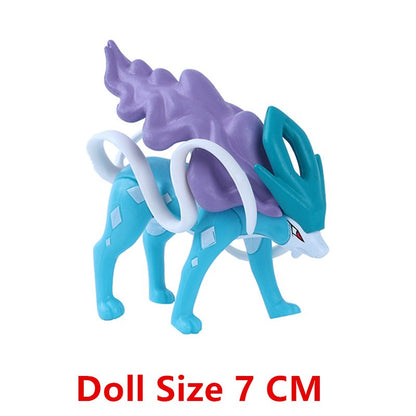 Pokémon Anime Figures Gelo Eevee Pikachu Dragão Voador Coleção Figura Brinquedos de Ação Fofos Modelo Pok é mon Presentes de Aniversário Infantis