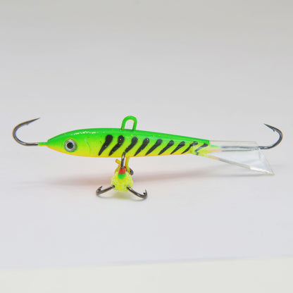 Iscas de Pesca no Gelo com Asas Glide Tail Jigging Vertical para Robalo, Perca, Walleye, Lúcio e Peixe-Sol