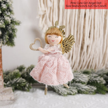 New Year 2024 Christmas Angel Dolls Xmas Tree Pendant Ornaments Navidad 2022 Christmas Decoration for Home Natal Gifts Noel Deco