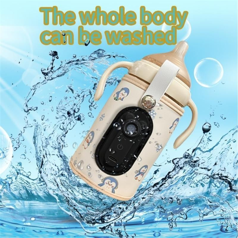 Baby Bottle Warmer Compact Designs Travel Friendly Baby Milk Warmer USB Baby Bottle Heater with Adjustable Temperature L8RB