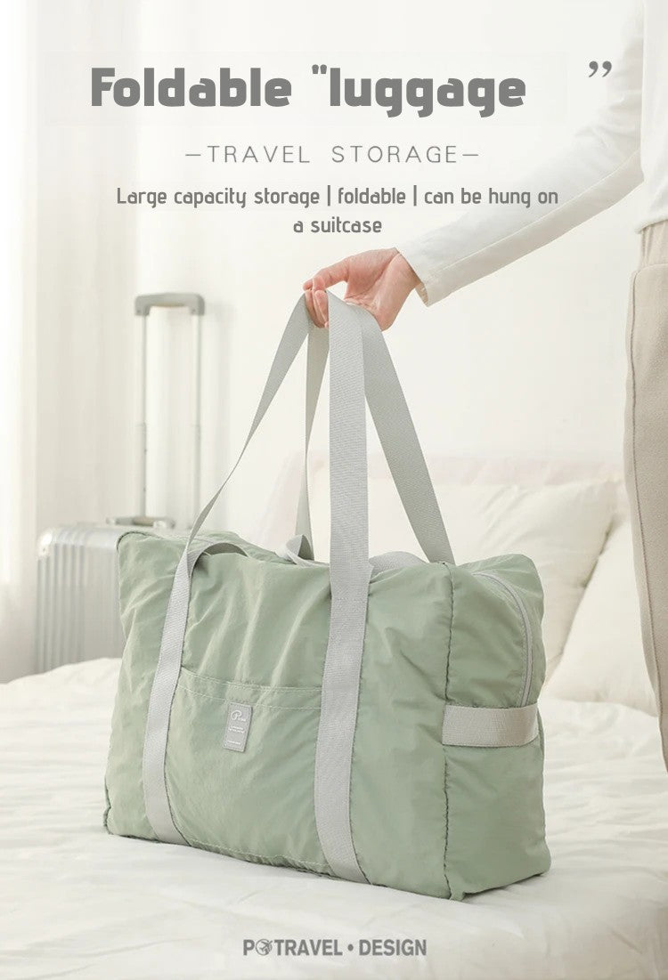 Waterproof Foldable Travel Duffle Bag Large Capacity Carry On Tote Luggage Storage Bag with Multiple Pockets