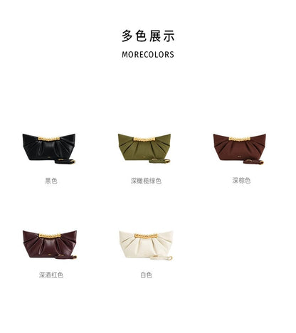 2025 Summer New Evening Handbag For Women Wrinkled Metal Fashion Bag Clutchs ????? ??????? ????????? ??????? ??????? Sac à Main