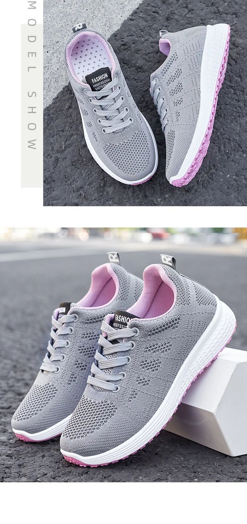 2025 Spring New Women's sneakers Soft soled Breathable flat Casual Shoes Trendy Sports Shoes Running Driving Shoes for women