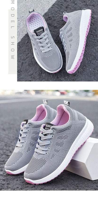 2025 Spring New Women's sneakers Soft soled Breathable flat Casual Shoes Trendy Sports Shoes Running Driving Shoes for women