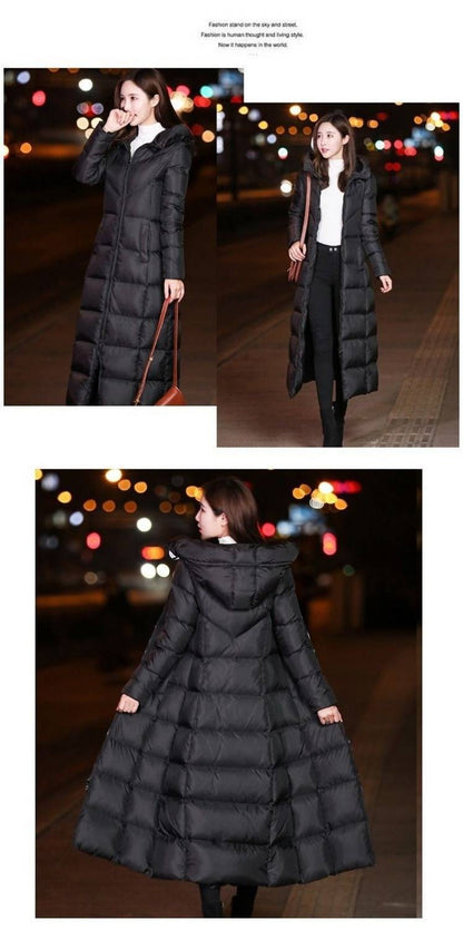 Women Autumn Winter Cotton Coat Korean Loose Long Cotton Padded Jacket Warm Thicken Hooded Parkas Coat 2025 New Women Outwear