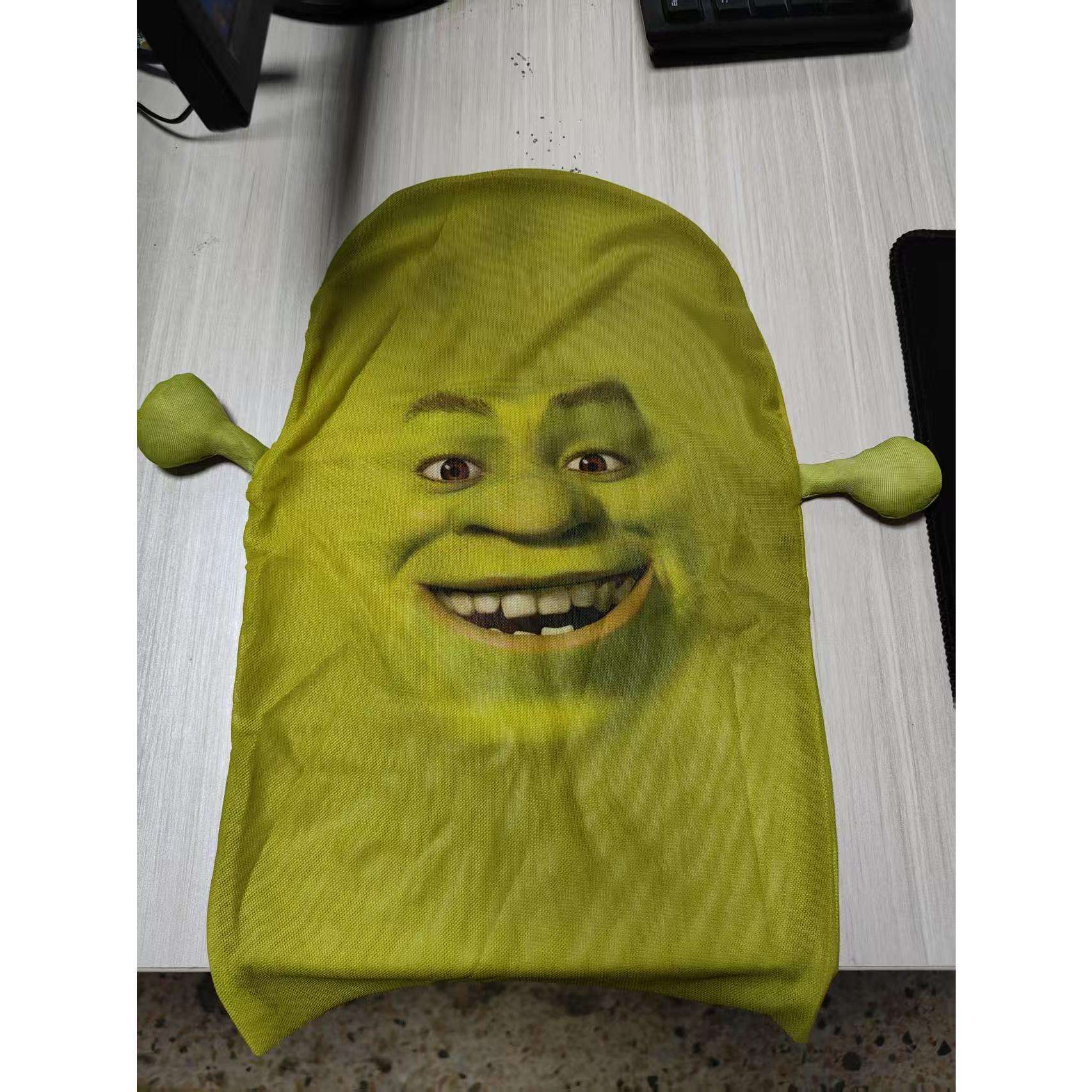 ?Shrek?3D Full Face Mask, Breathable, Party Funny Headgear Mask