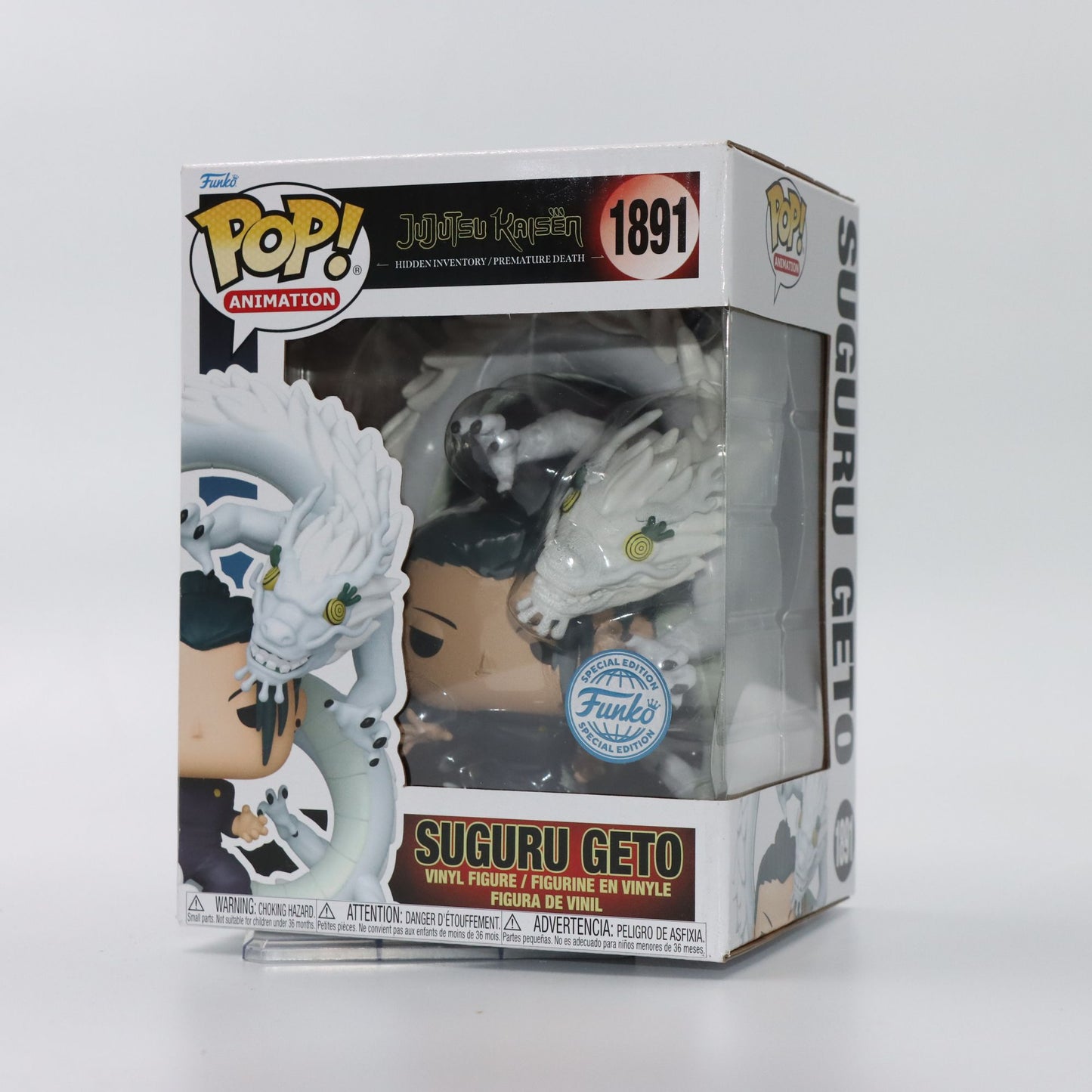 FUNKO POP Jujutsu Kaisen: Suguru Geto com Dragão de Espírito Amaldiçoado Anime Decoração de Mesa Enfeite Modelos de Brinquedos Modelo Colecionável