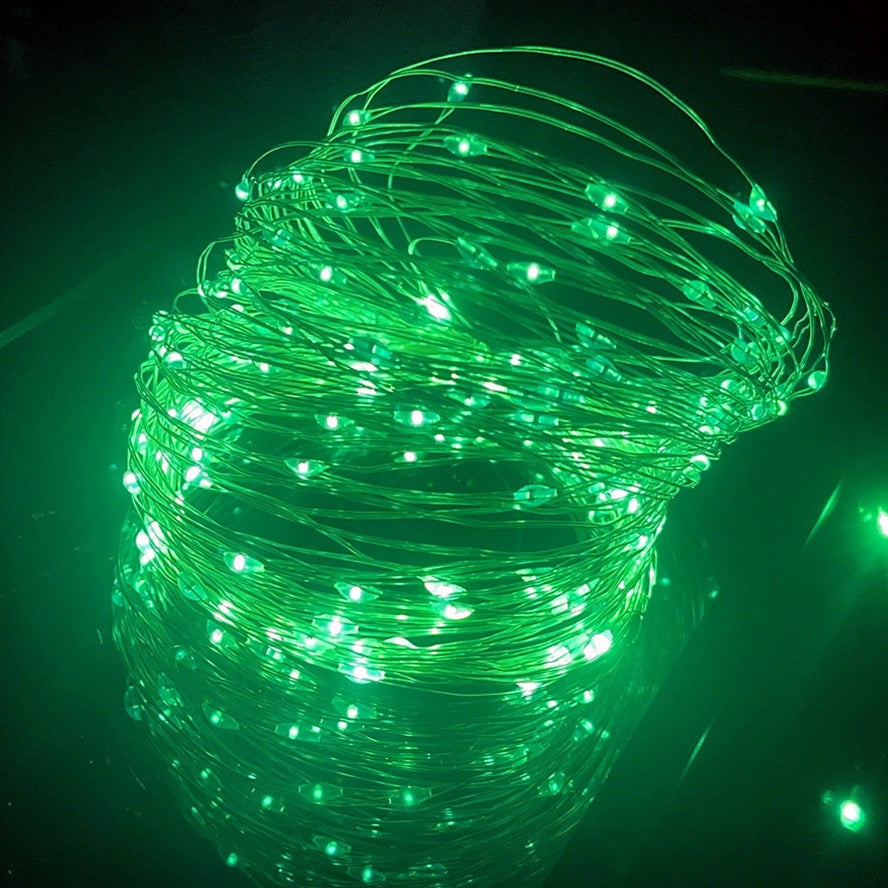 Led Silver Wire Fairy Lights USB Powered LED String Lights Outdoor Waterproof Garland For Christmas Party Wedding DIY Decoration