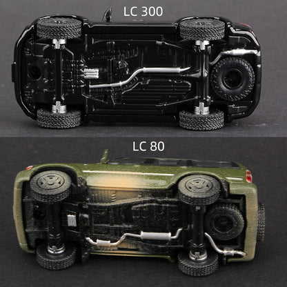 Massdi 1:64 Toyota Land Cruiser LC80 LC300 Car Model Alloy SUV Off-road Miniature Diecast Vehicles Toy Collection