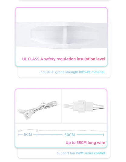 Thermalright TL-C12C PC Cooling Fan 120mm 5V 3PIN ARGB Computer Case Fan 4pin PWM 1550RPM Adjustable Speed 12cm CPU Cooler Fan