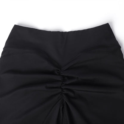 Women V Cross Waist Butt Lifting Leggings with Pockets High Waist Yoga Pants Workout Running Gym Fitness Sports Leggings Female