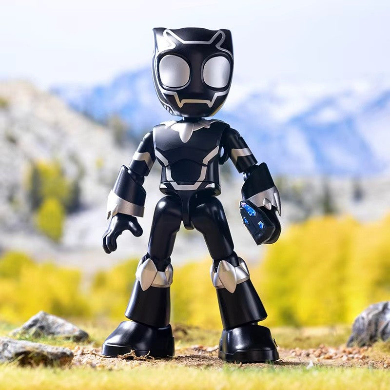 Em estoque, Blokees Genuínos Marvel Spidey Amazing Friend Homem-Aranha Miles Homem-Formiga Boneco Anime Action Figure Colecionáveis Brinquedos Modelo